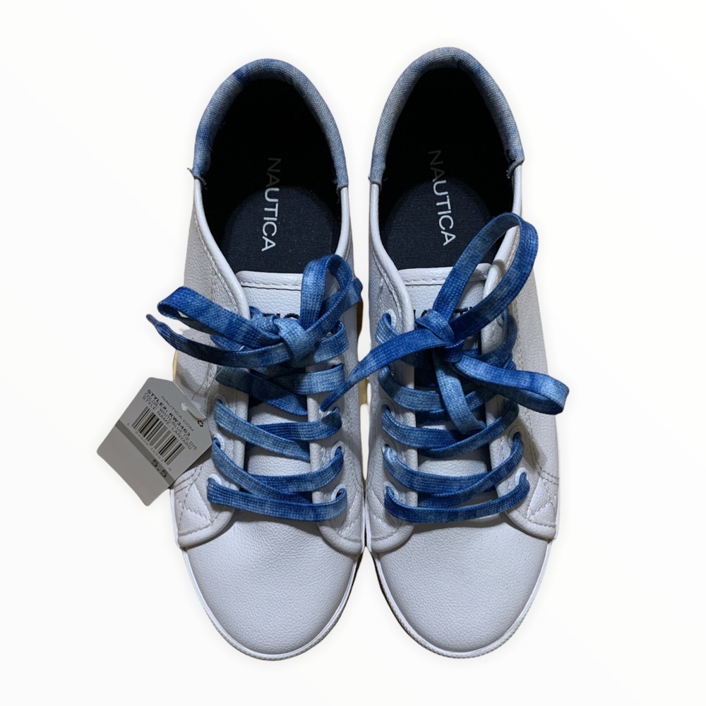 Nautica white/blue tie dye